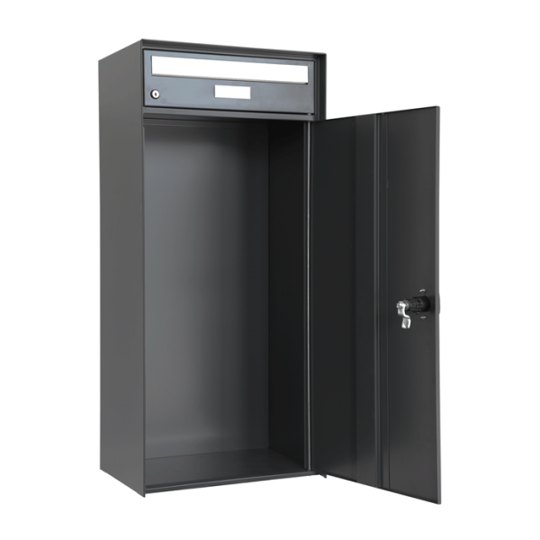 Huber Briefkasten Davos Stahl 65lt, Anthrazitgrau